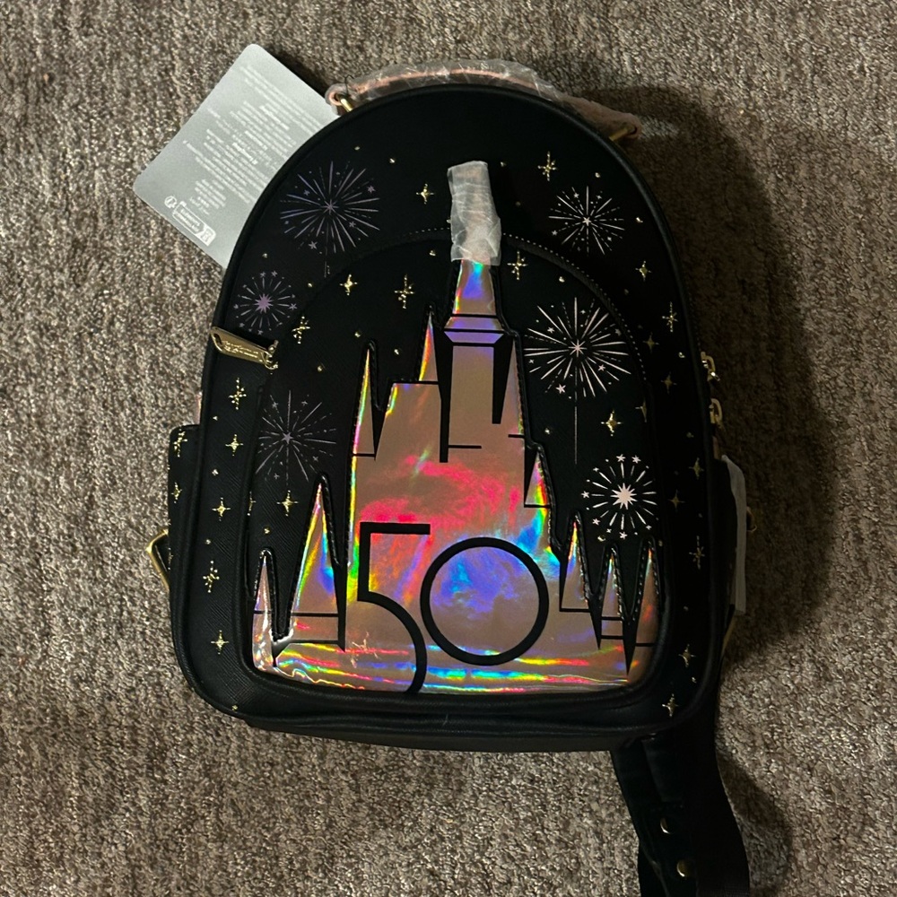 Loungefly Disney Parks 50th Anniversary Grand Finale Mini Backpack